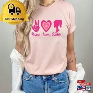 Peace Love Barbie Dream House Retro Cute Fashion Graphic T-Shirt
